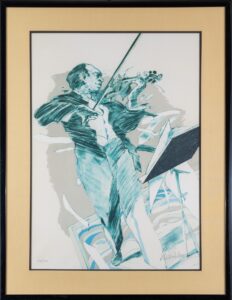 Claude Weisbuch (1927-2014), Skrzypek, 1977