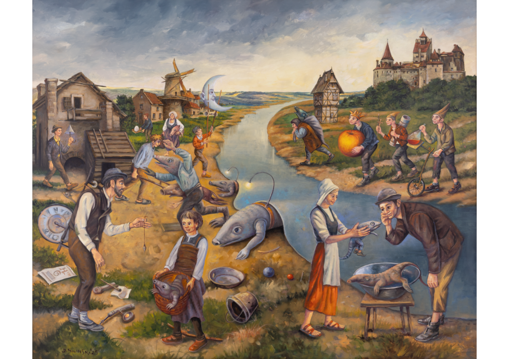 Dariusz Miliński (ur. 1957), obraz z cyklu „Metamorfozy”, 2025