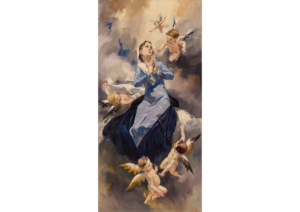 Janusz Szpyt (ur. 1960), Madonna z aniołkami, 2021