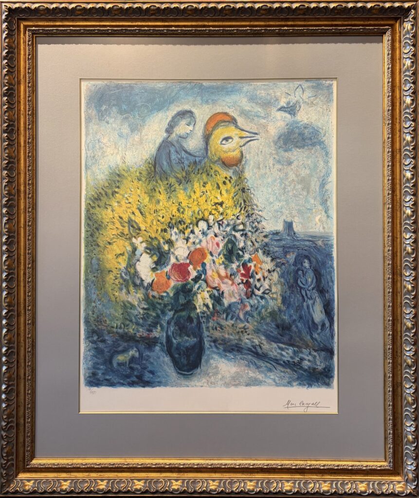 Marc Chagall (1887-1985), Kogut z żółtym bukietem