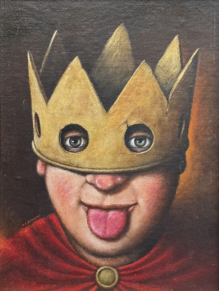 Rafał Olbiński (ur. 1943), Projekt plakatu teatralnego „Ubu Król, czyli Polacy”, 1992